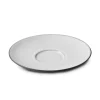 REVOL Sous-tasse à expresso rond blanc cumulus porcelaine culinaire Ø 13 cm Equinoxe Hot