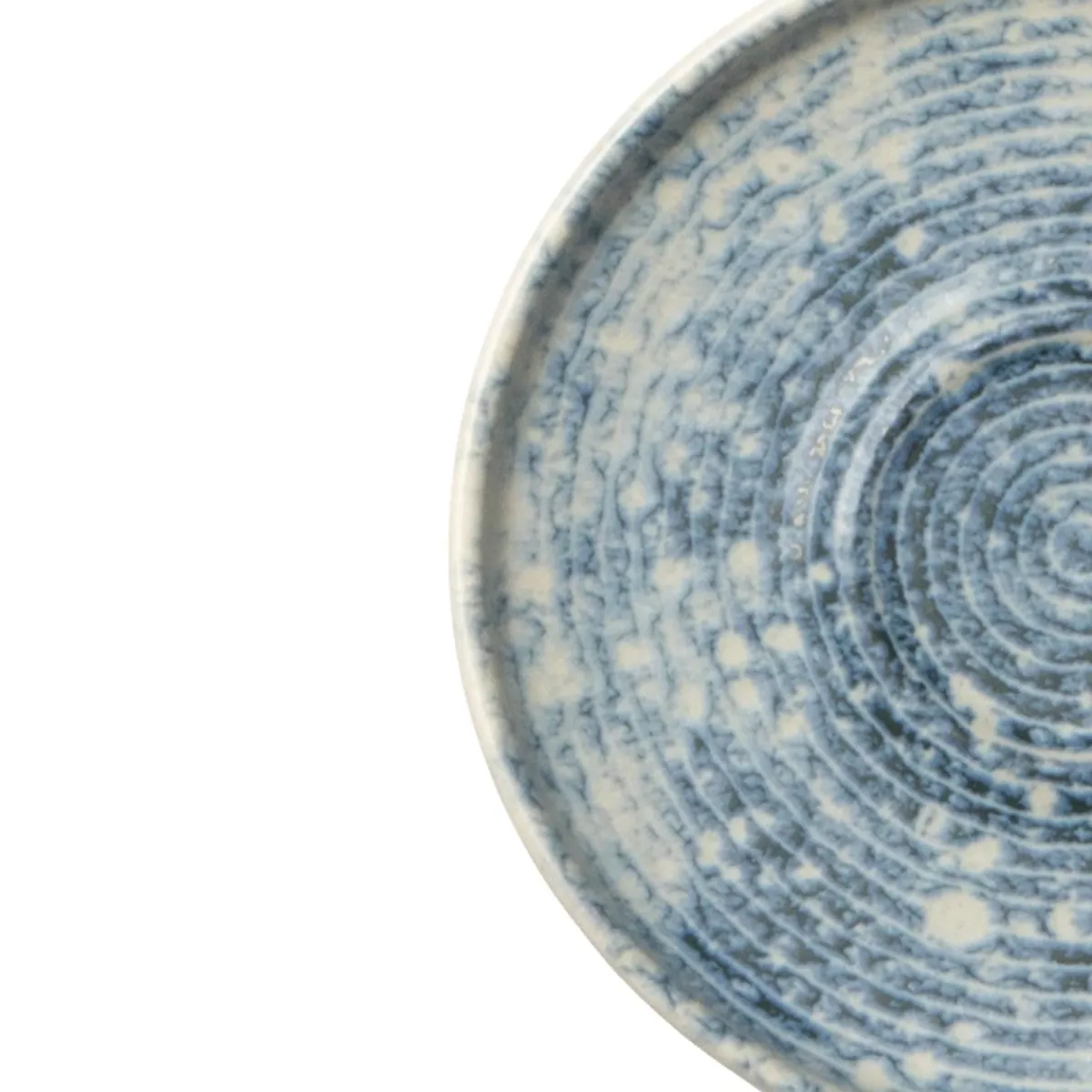 Sous tasse expresso rond bleu grès émaillé Ø 12 cm Ice - ACCOLADE Clearance