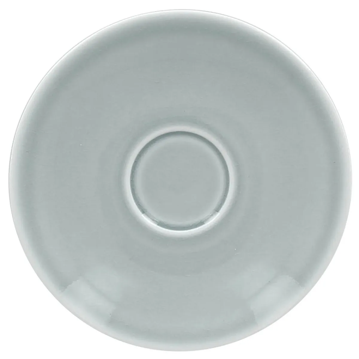 Sous-tasse à expresso rond bleu porcelaine vitrifiée Ø 12,5 cm Vintage - RAK Online