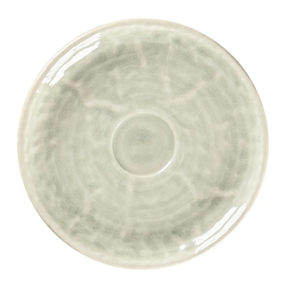 Sous-tasse à expresso rond céladon porcelaine vitrifiée Ø 13 cm Krush - RAK Clearance