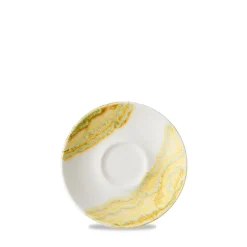 CHURCHILL Sous-tasse à expresso rond Gold porcelaine vitrifiée Ø 11 cm Tide Best