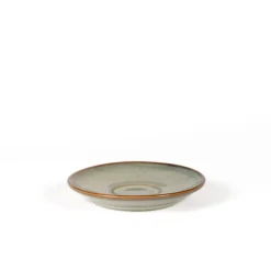 PRO.MUNDI Sous tasse à expresso rond gris bleu porcelaine Ø 12 cm Serena Clearance