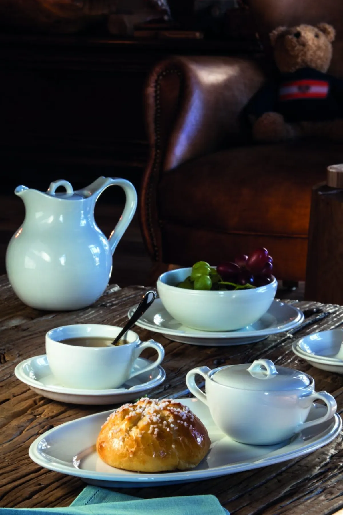 Sous-tasse à expresso rond ivoire porcelaine vitrifiée Ø 13 cm Anna - RAK Online