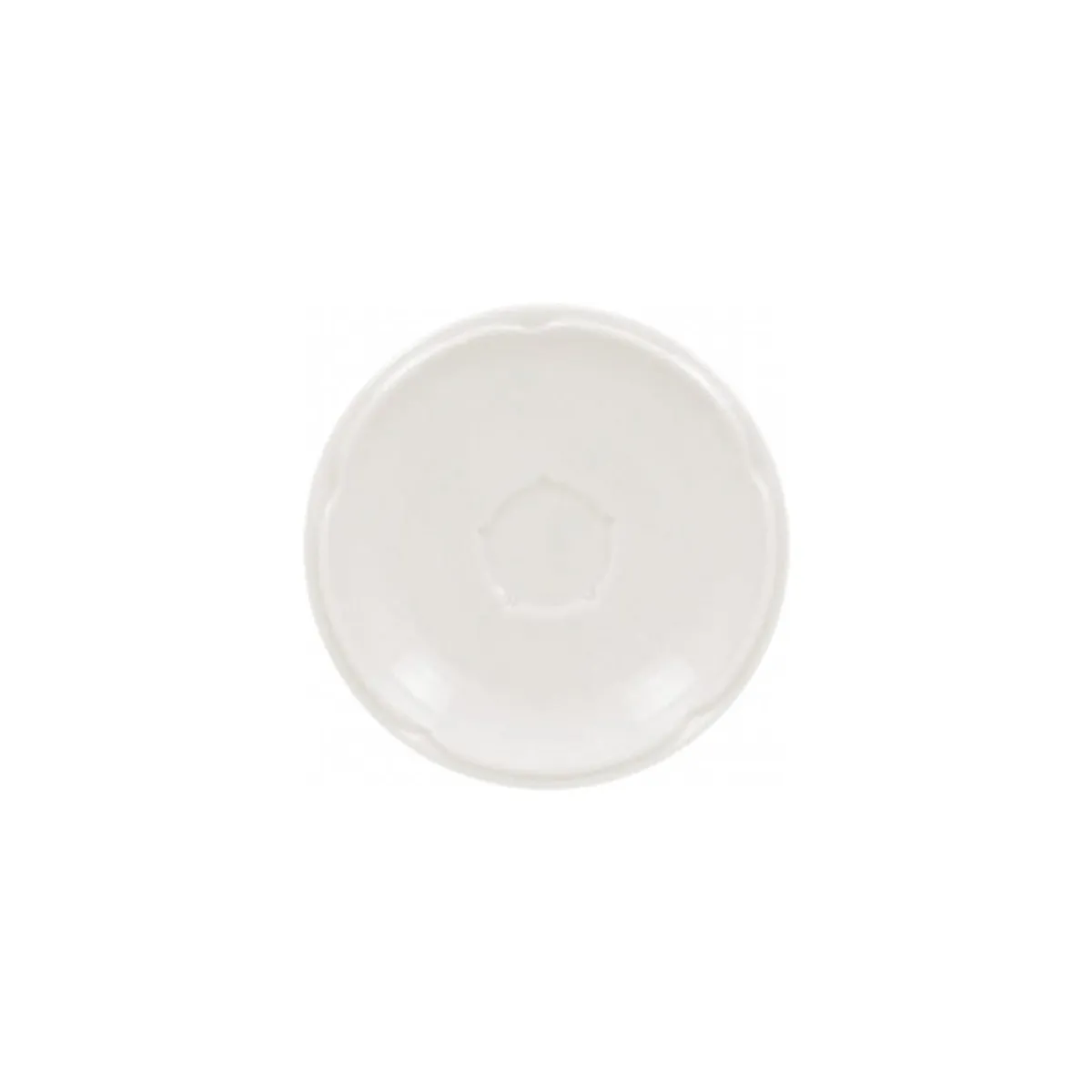 Sous-tasse à expresso rond ivoire porcelaine vitrifiée Ø 13 cm Anna - RAK Online