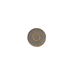Sous tasse expresso rond Marron Bleu grès émaillé Ø 12 cm Amber - ACCOLADE New