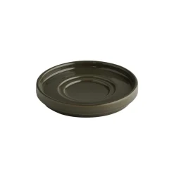 Sous-tasse expresso rond marron porcelaine Ø 12,5 cm The Grid - APS Best