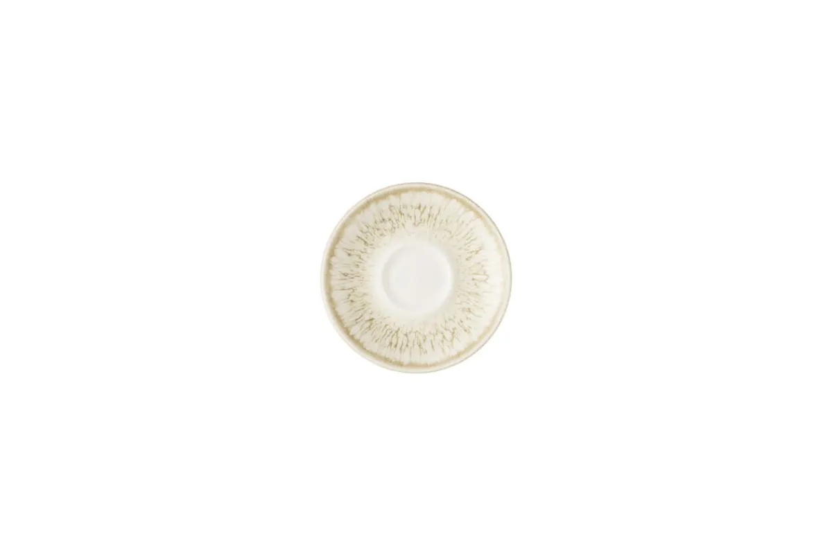 CHURCHILL Sous tasse à expresso rond Natural porcelaine vitrifiée Ø 11,8 cm Inked Lume Best