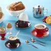 Sous-tasse à expresso rond noir porcelaine Ø 12 cm Emotions - PRO.MUNDI Outlet