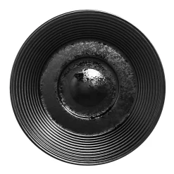 Sous-tasse à expresso rond noir porcelaine vitrifiée Ø 13 cm Edge - RAK Sale