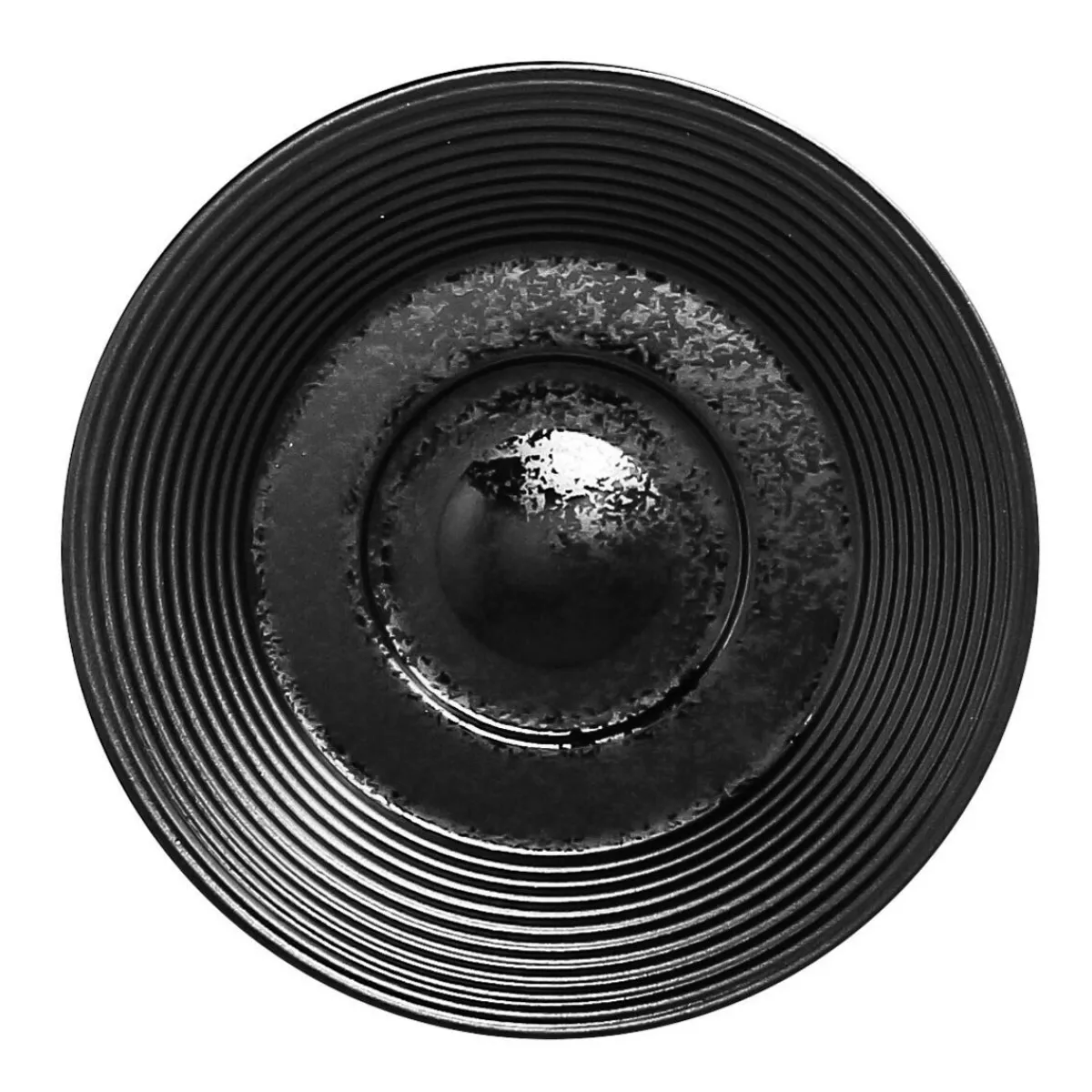 Sous-tasse à expresso rond noir porcelaine vitrifiée Ø 13 cm Edge - RAK Sale