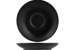 Sous tasse à expresso rond noir porcelaine Ø 11,5 cm Tonati - PROOF Hot