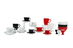 PRO.MUNDI Sous-tasse à expresso rond rouge porcelaine Ø 12 cm Emotions Clearance