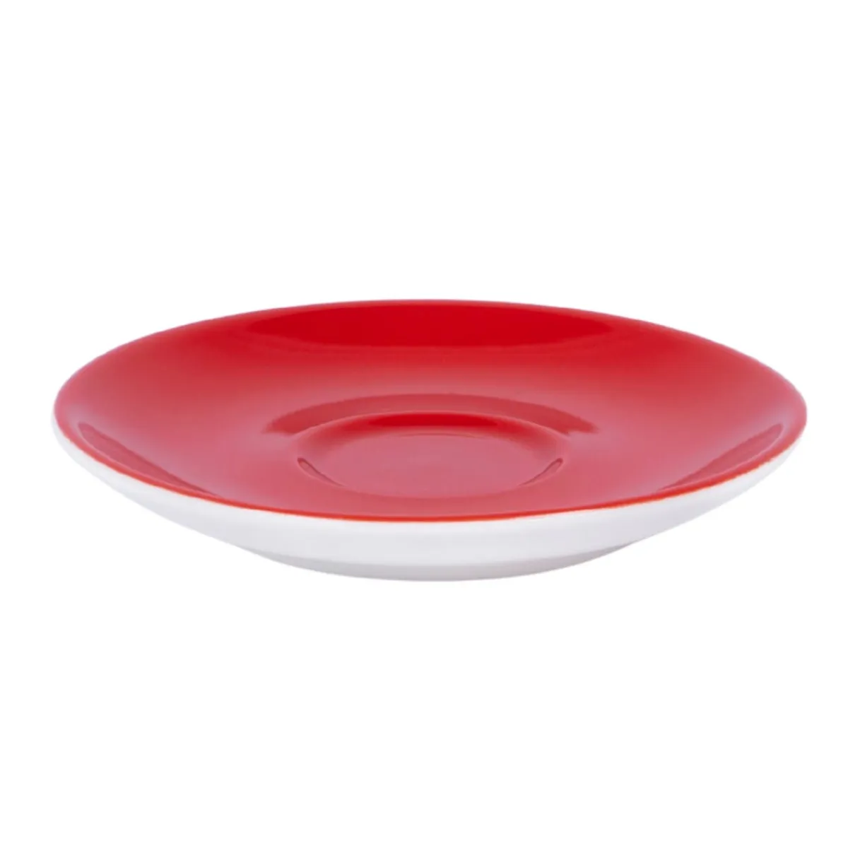 PRO.MUNDI Sous-tasse à expresso rond rouge porcelaine Ø 12 cm Emotions Clearance