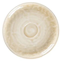 Sous-tasse à expresso rond vanilla porcelaine vitrifiée Ø 13 cm Krush - RAK Outlet