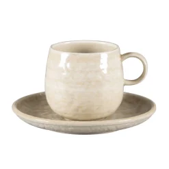 Sous-tasse à expresso rond vanilla porcelaine vitrifiée Ø 17 cm Krush - RAK Discount