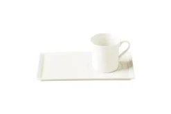 RAK Sous tasse rectangulaire ivoire porcelaine vitrifiée 24 cm Allspice New