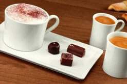 RAK Sous tasse rectangulaire ivoire porcelaine vitrifiée 18 cm Allspice