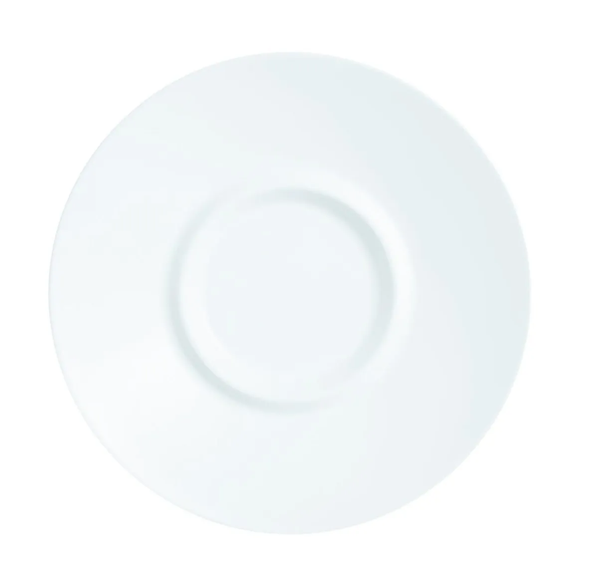 ARCOROC Sous tasse rond blanc verre opal Ø 12 cm Intensity Baril Best