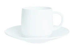 ARCOROC Sous tasse rond blanc verre opal Ø 12 cm Intensity Baril Best