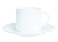 Sous tasse rond blanc verre opal Ø 14 cm Intensity Baril - ARCOROC Sale