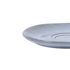 Sous tasse rond bleu grès émaillé Ø 14 cm Sky - PRO.MUNDI Clearance