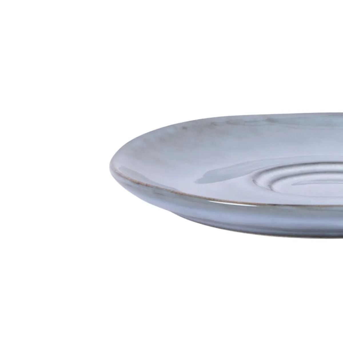 Sous tasse rond bleu grès émaillé Ø 14 cm Sky - PRO.MUNDI Clearance
