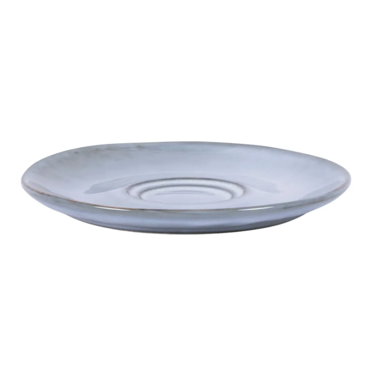 Sous tasse rond bleu grès émaillé Ø 14 cm Sky - PRO.MUNDI Clearance