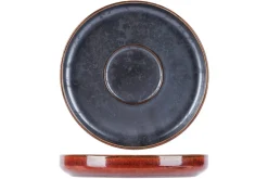 Sous tasse rond brun porcelaine Ø 11 cm Elements Maroon - PROOF Hot