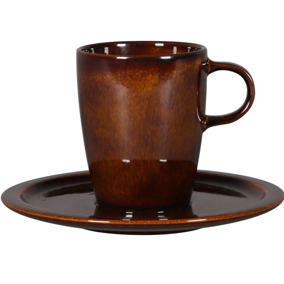 RAK Sous tasse rond cuivre porcelaine vitrifiée Ø 16,3 cm stone Ease Hot