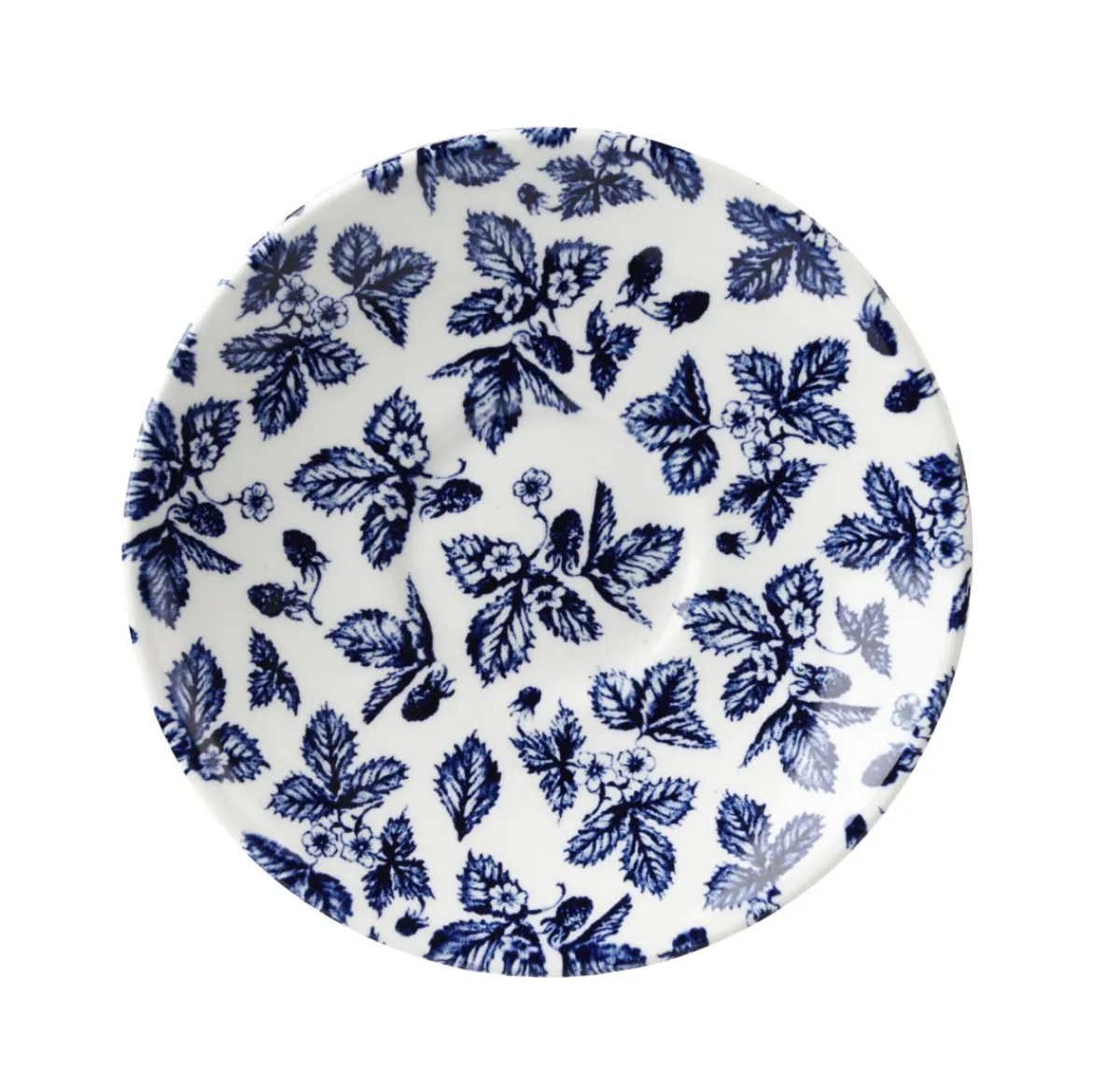 CHURCHILL Sous tasse rond Georgian Bramble Blue porcelaine vitrifiée Ø 14,1 cm Vintage Prints Bramble Best