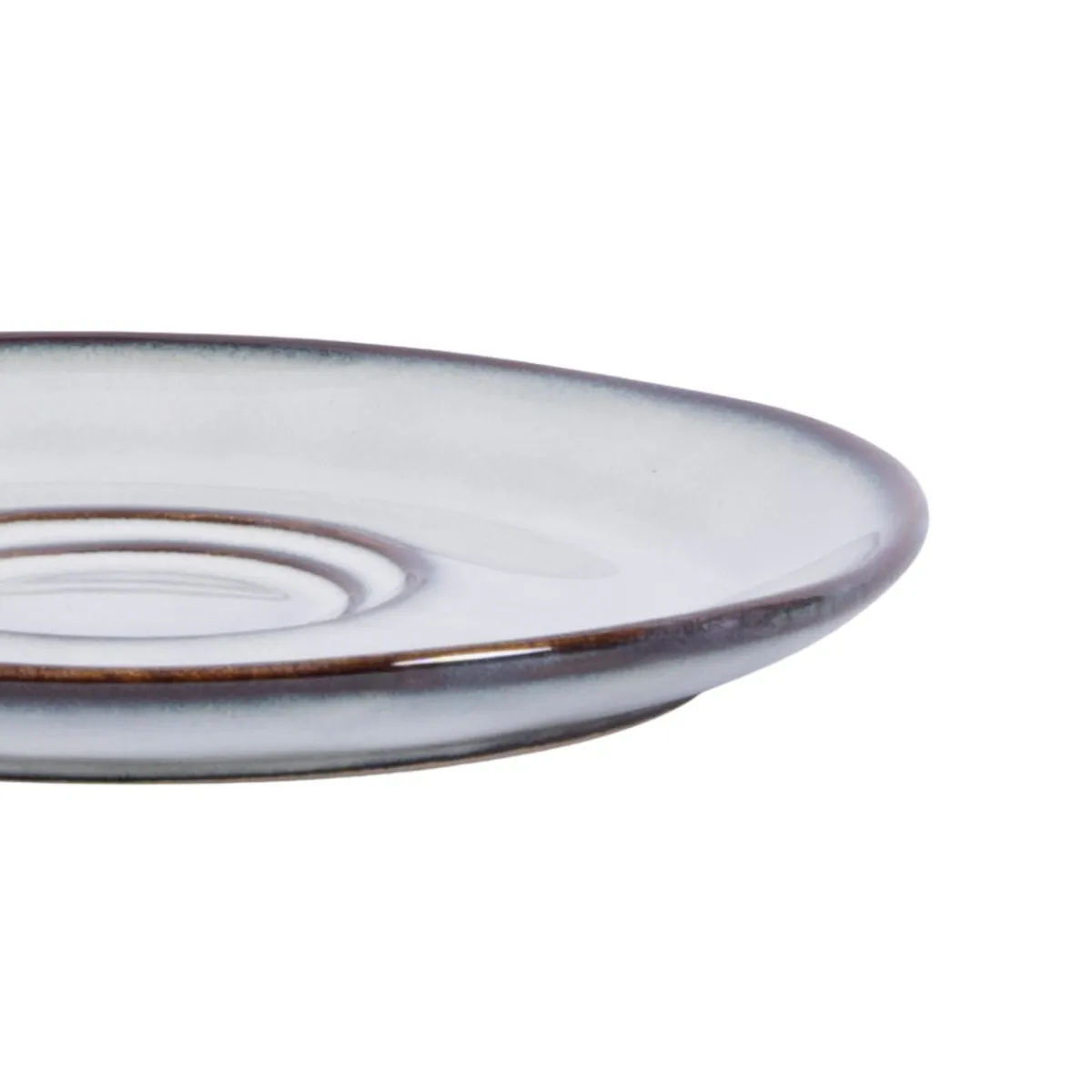Sous tasse rond gris grès émaillé Ø 14 cm Sky - PRO.MUNDI Sale