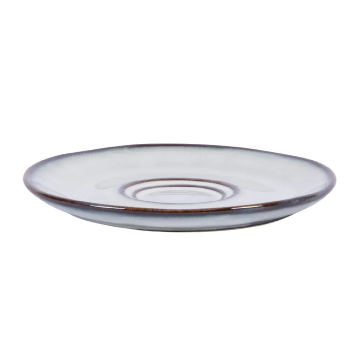 Sous tasse rond gris grès émaillé Ø 14 cm Sky - PRO.MUNDI Sale