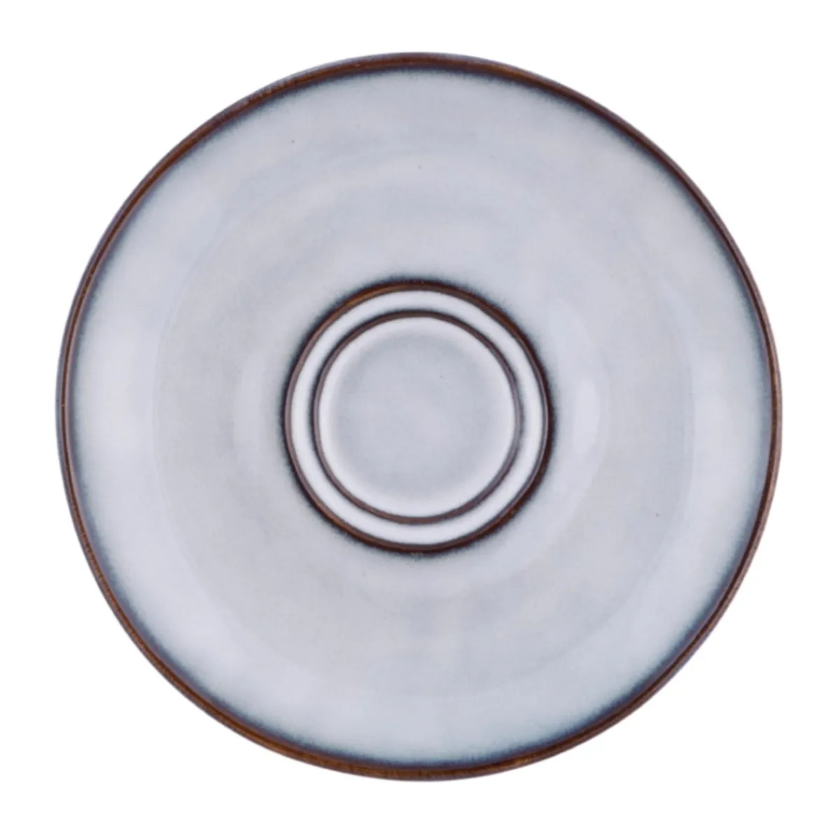 Sous tasse rond gris grès émaillé Ø 14 cm Sky - PRO.MUNDI Sale