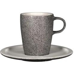 Sous tasse rond gris porcelaine vitrifiée Ø 16,3 cm stone Ease - RAK Best