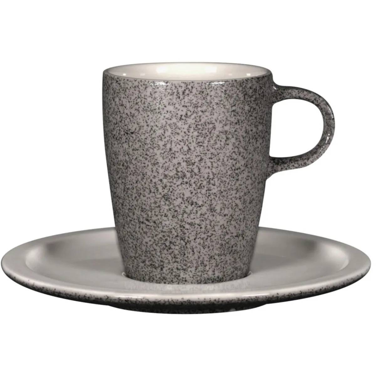 Sous tasse rond gris porcelaine vitrifiée Ø 16,3 cm stone Ease - RAK Best