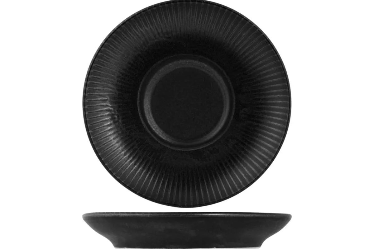 PROOF Sous tasse rond noir porcelaine Ø 13,5 cm Tonati Best