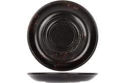 Sous tasse rond noir porcelaine Ø 16 cm Etna - PROOF Online