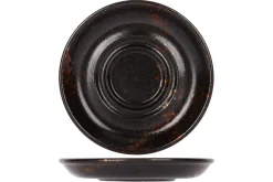 Sous tasse rond noir porcelaine Ø 12 cm Etna - PROOF Online