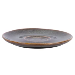 Sous tasse rond vert grès émaillé Ø 14 cm Sky - PRO.MUNDI New