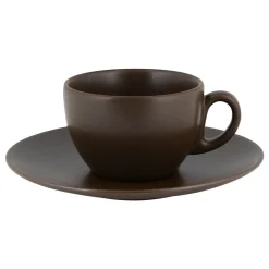 RAK Sous tasse à thé brun porcelaine vitrifiée Ø 17 cm Genesis Best