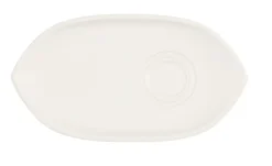 VILLEROY & BOCH Sous-tasse à thé / déjeuner gourmand ovale ivoire porcelaine vitrifiée 29 cm Artesano Discount