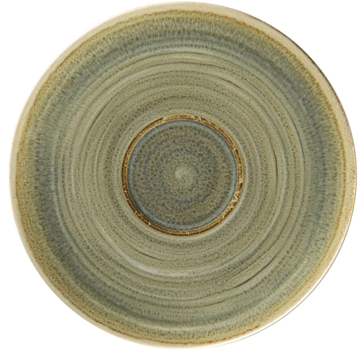 RAK Sous tasse à thé déjeuner rond Emerald porcelaine vitrifiée Ø 17 cm stone Spot Hot