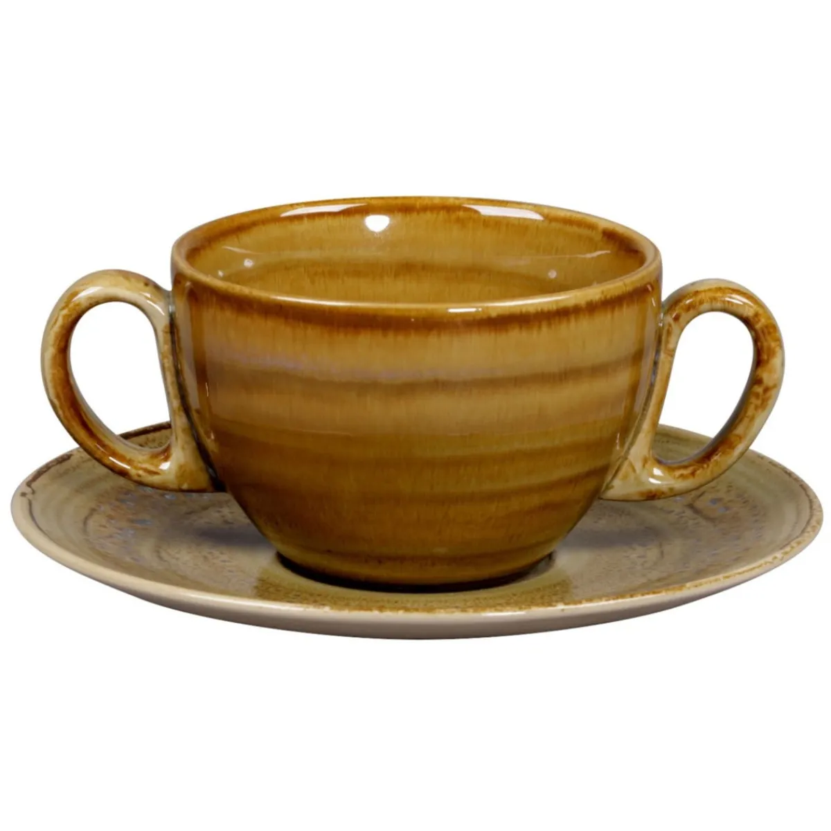 RAK Sous tasse à thé déjeuner rond Garnet porcelaine vitrifiée Ø 17 cm stone Spot Clearance