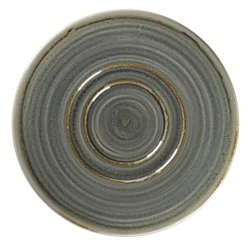 Sous tasse à thé déjeuner rond Peridot porcelaine vitrifiée Ø 15,5 cm stone Spot - RAK Outlet