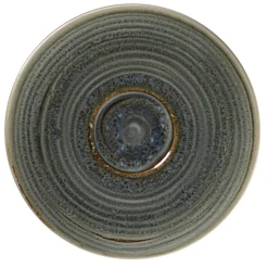 RAK Sous tasse à thé déjeuner rond Peridot porcelaine vitrifiée Ø 17 cm stone Spot