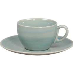 RAK Sous tasse à thé déjeuner rond Saphire porcelaine vitrifiée Ø 17 cm stone Spot Hot