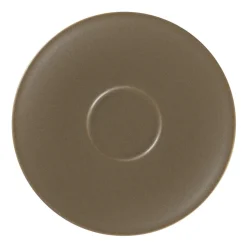 Sous tasse à thé marron porcelaine vitrifiée Ø 17 cm Genesis - RAK New