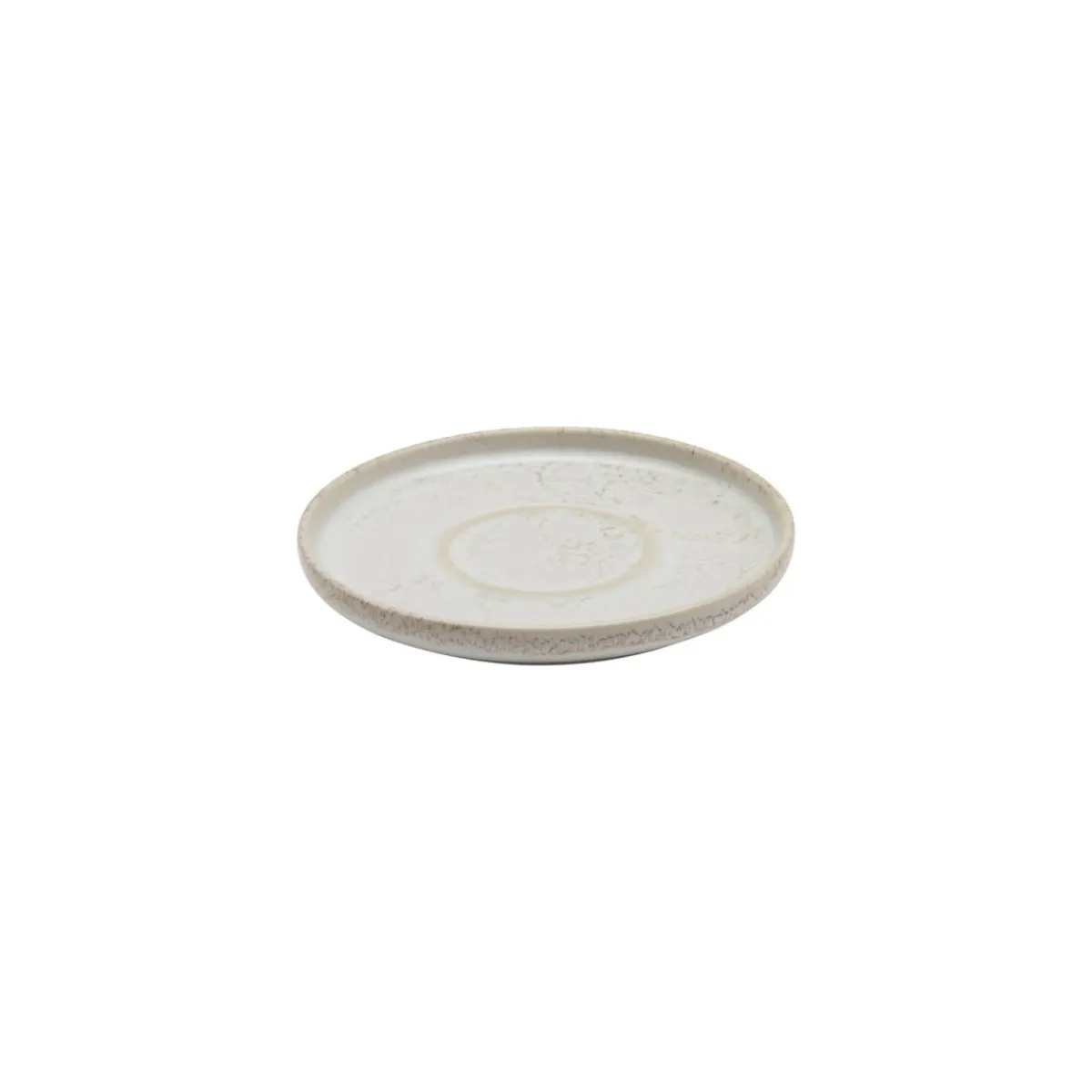 ACCOLADE Sous tasse à thé rond beige grès émaillé Ø 14 cm Sand Clearance