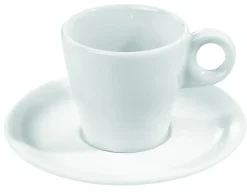 PRO.MUNDI Sous-tasse à thé rond blanc porcelaine Ø 13 cm Slim O Discount