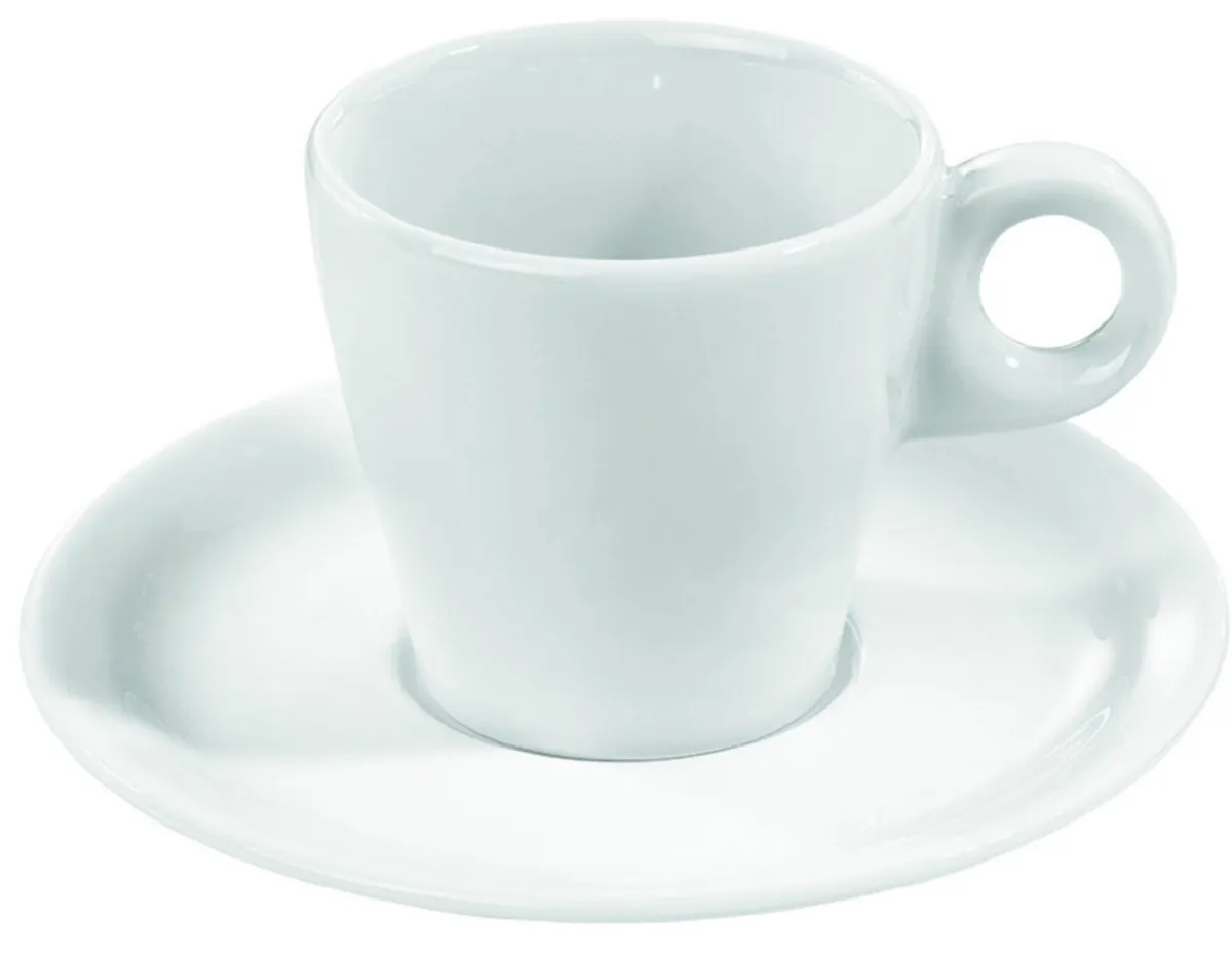 PRO.MUNDI Sous-tasse à thé rond blanc porcelaine Ø 13 cm Slim O Discount